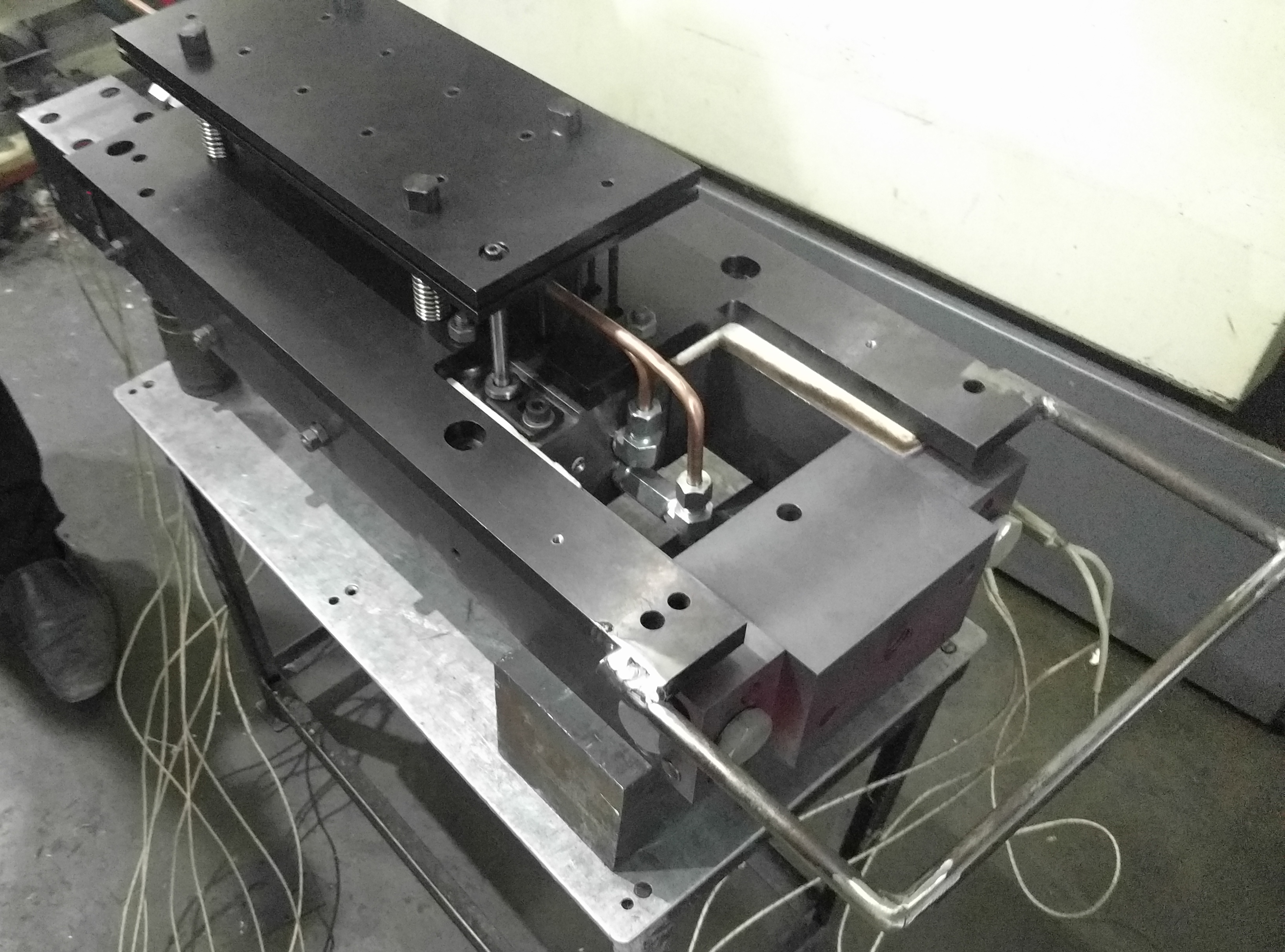 Heat testing of a machined mold